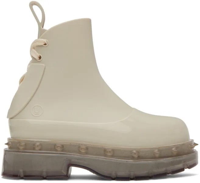 Бежевые ботинки с шипами Melissa Edition UNDERCOVER