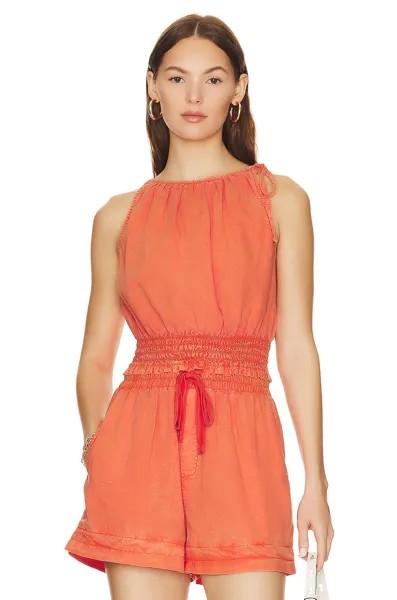 Топ Bella Dahl Smocked Waist, цвет Mandarin Orange