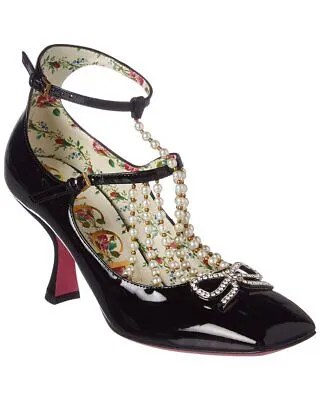 Женские лакированные туфли Gucci Taide с двойной пряжкой