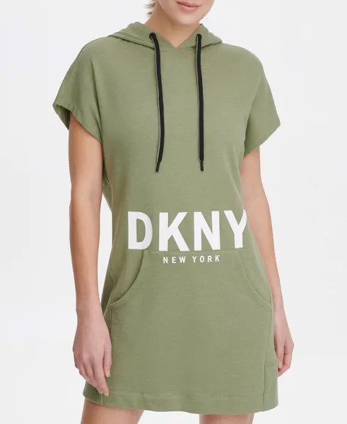 Платье-толстовка женское DKNY DP0D4206 зеленое M