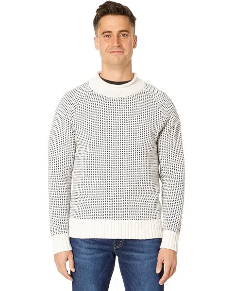 Свитер L.L.Bean Signature Organic Cotton Rollneck Fair Isle, цвет Oatmeal Birdseye