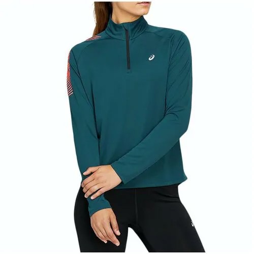 Беговой лонгслив ASICS, силуэт полуприлегающий, размер XL, синий