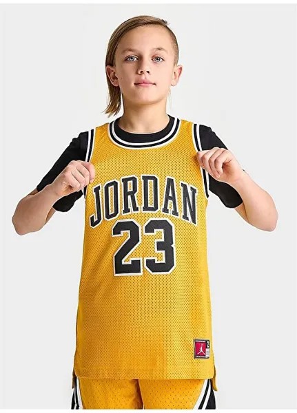 Желтая мужская майка с принтом 95A773-Y3E-JDN JORDAN 23 JERSEY Nike