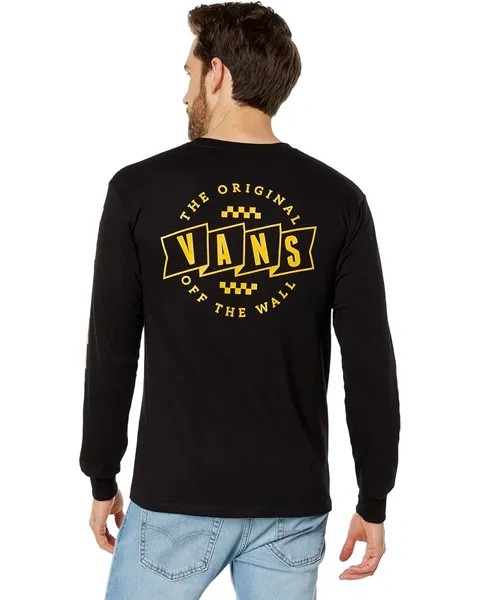 Футболка с длинным рукавом Vans Banner Logo Long Sleeve Tee, черный