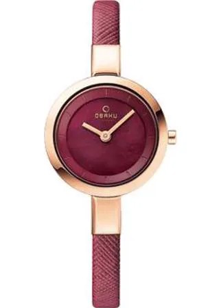Fashion наручные  женские часы Obaku V129LXVQRD. Коллекция Leather