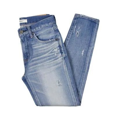 Женские синие джинсы скинни Moussy Vintage из денима с высокой посадкой 26 BHFO 5350