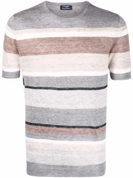 Barba knitted striped T-shirt