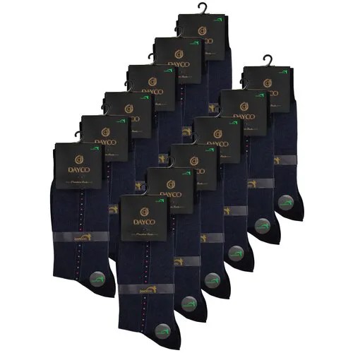 Носки DAYCO, 12 пар, размер 41-45, черный