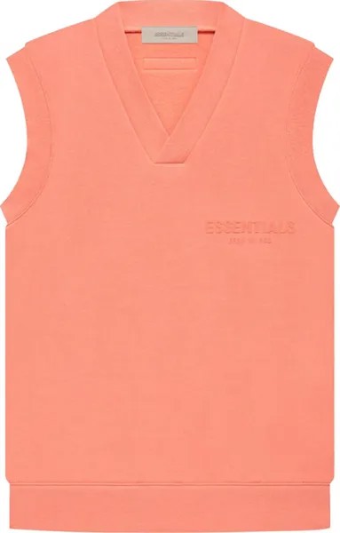 Жилет Fear of God Essentials V Neck Vest 'Coral', оранжевый