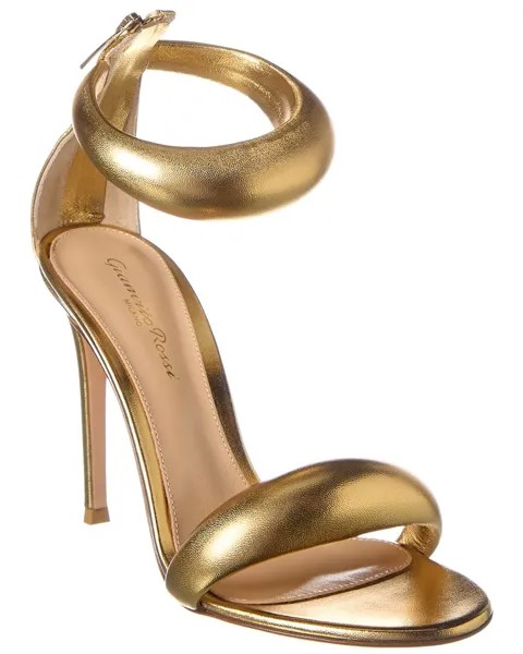 Кожаные сандалии Gianvito Rossi Bijoux 105, золото