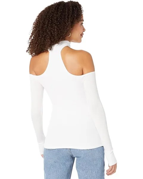 Топ Michael Lauren Levon Mock Neck Top, белый