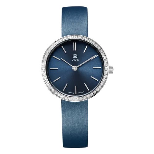 Наручные часы УЧЗ 3050L-1, серебряный, синий