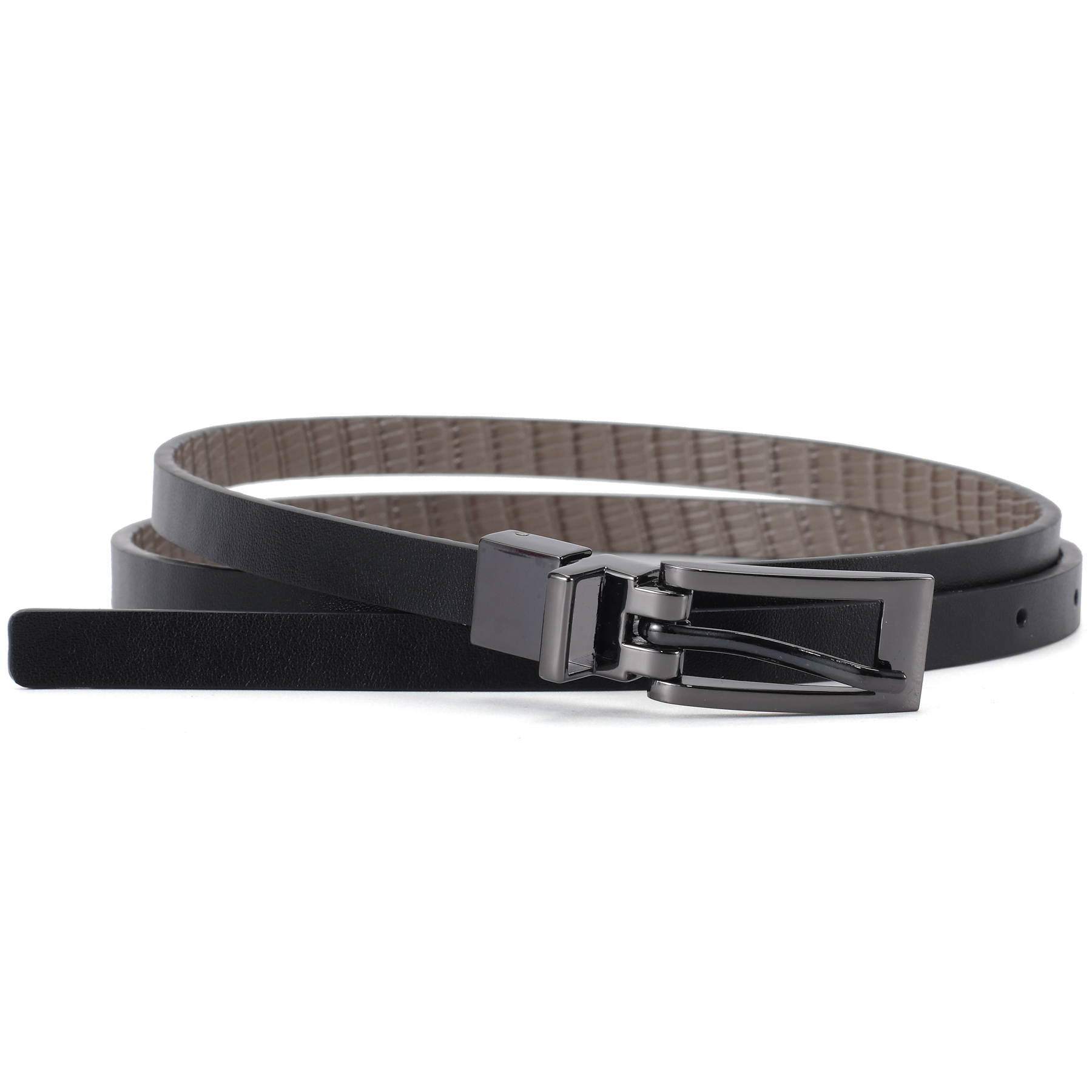 Ремень женский Ekonika EN32180-black-khaki-21L черный/зеленый, 85 см