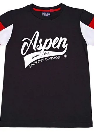 Футболка для мальчика Aspen Polo Club цвет черный 8 лет