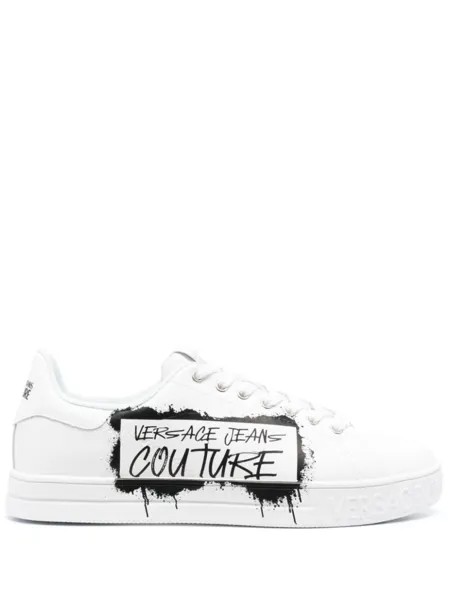 Versace Jeans Couture кеды с логотипом, белый