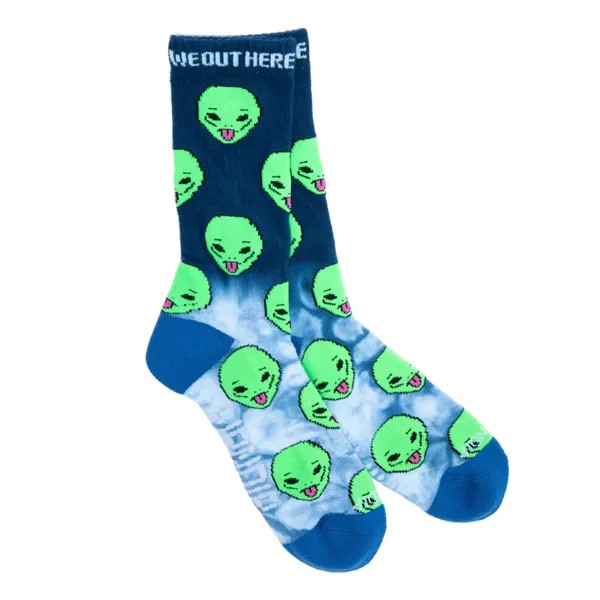 Носки RIPNDIP We Out Here Socks Blue Half Dye 2022