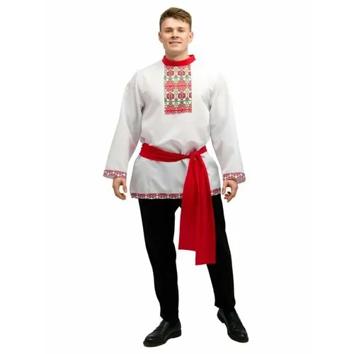 Народная косоворотка мужская чувашский костюм