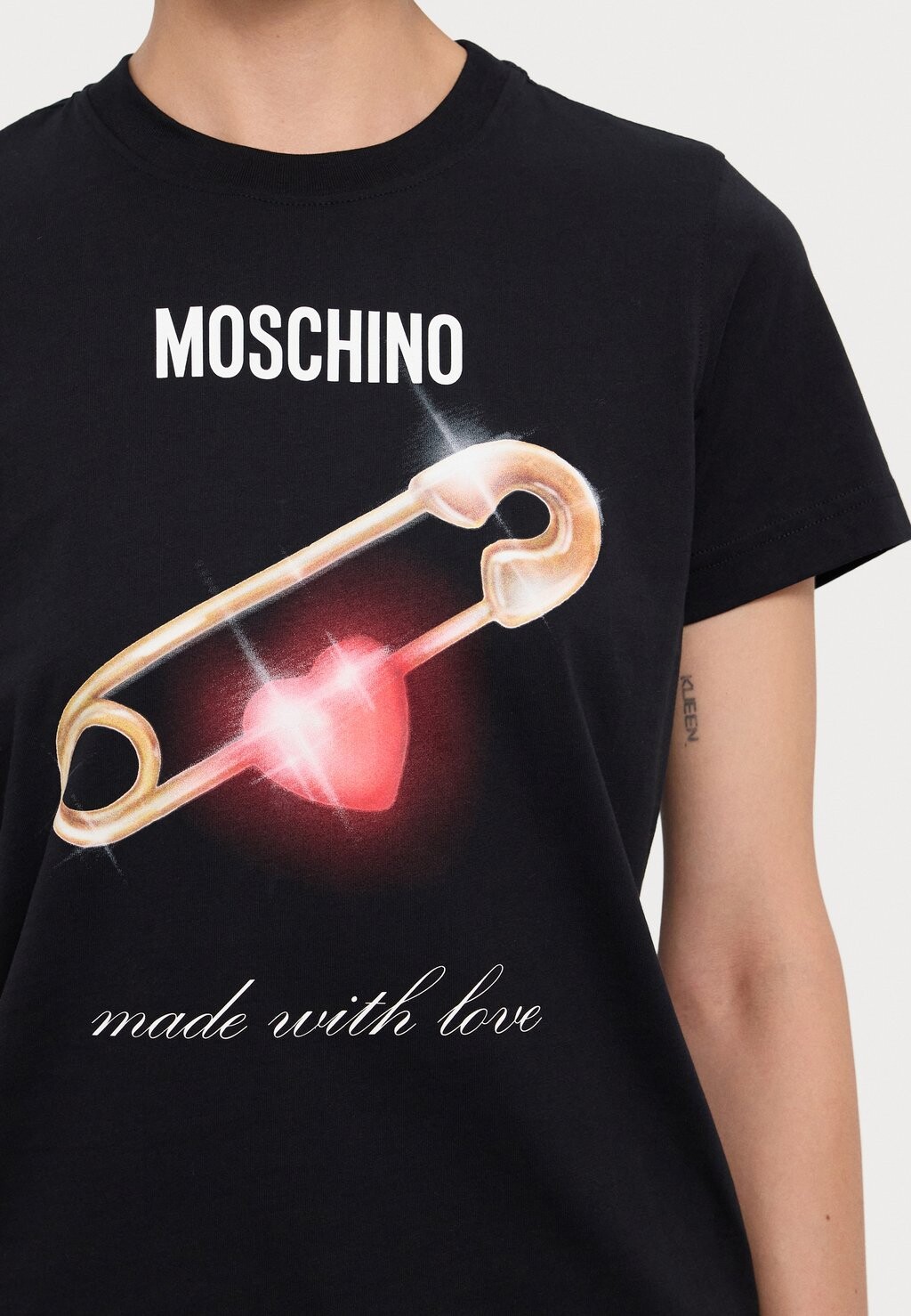 Футболка с принтом MOSCHINO, черный