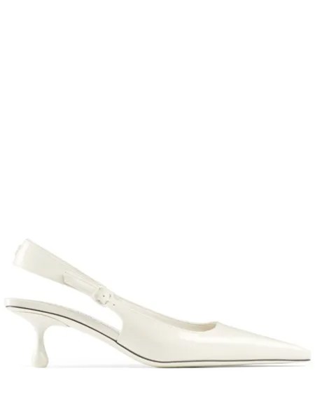 Jimmy Choo 50мм туфли Amel, белый