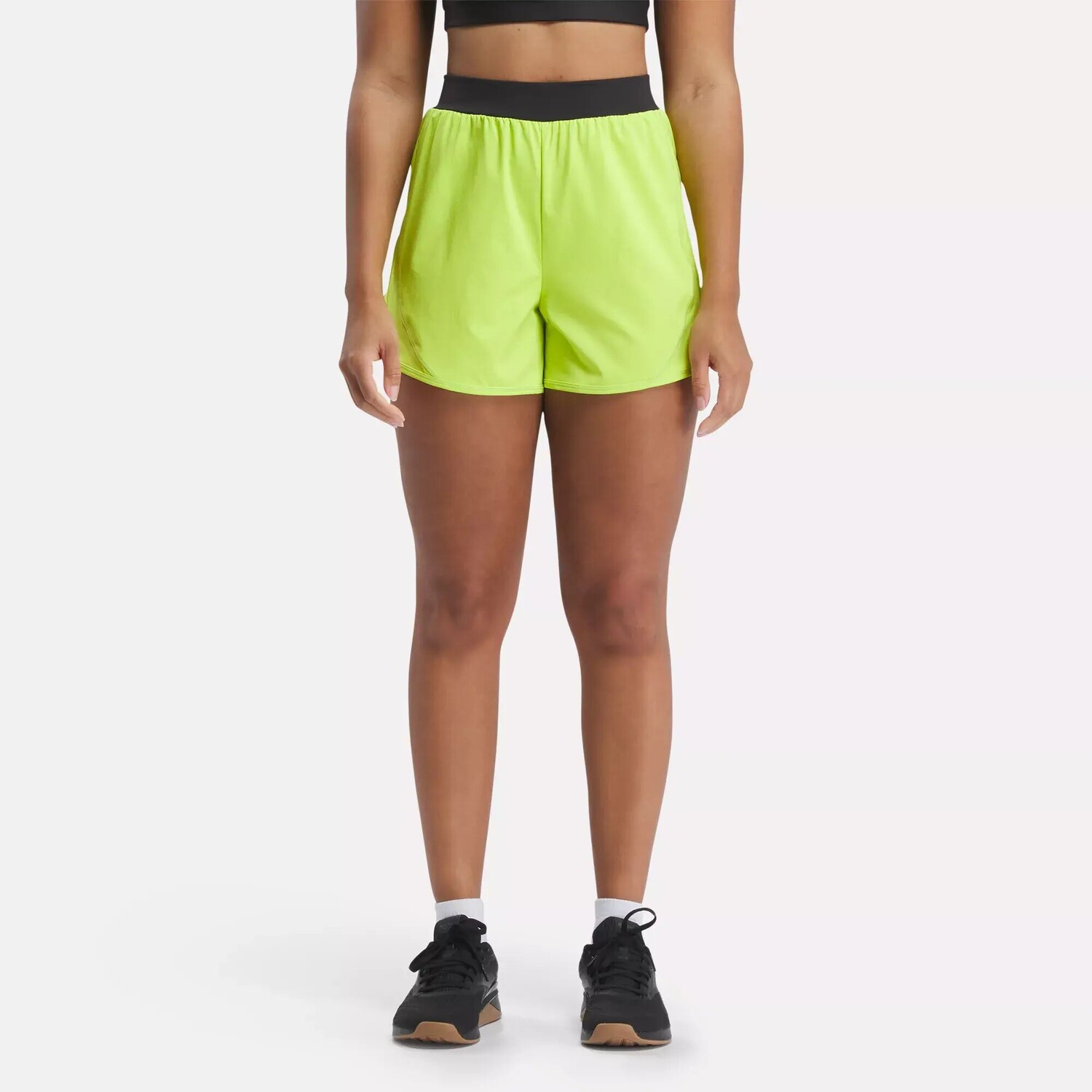 Роскошные тканые шорты Reebok, кислотно-желтый
