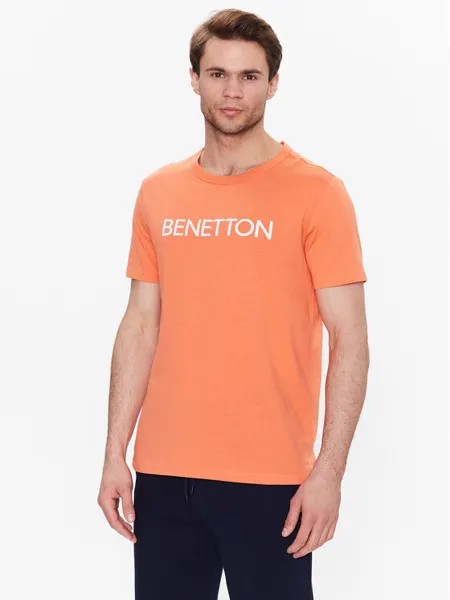 Футболка стандартного кроя United Colors Of Benetton, оранжевый