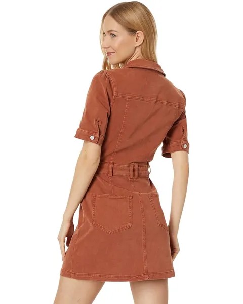 Платье Paige Mayslie Denim Dress, цвет Vintage Burnt Terracotta