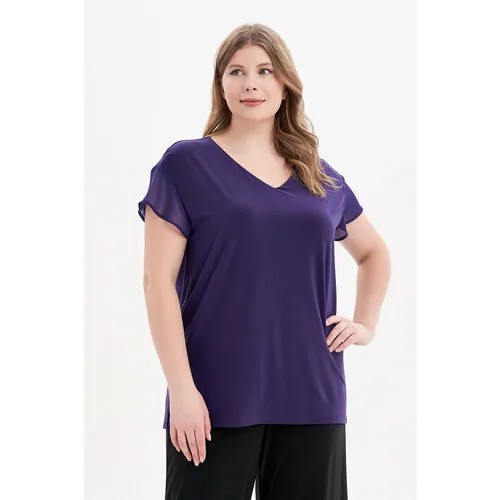 Блуза Olsi, размер 60, фиолетовый