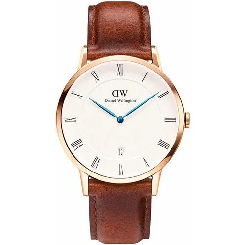 Наручные часы Daniel Wellington, коричневый, белый