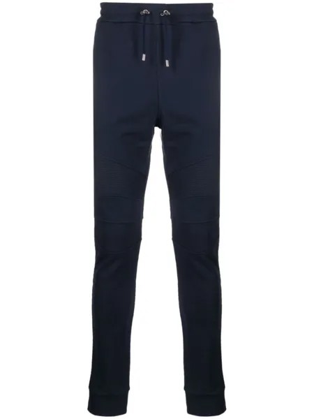 Balmain спортивные брюки с кулиской, синий