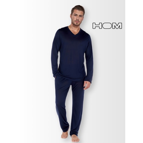Лонгслив HOM, размер XL, синий