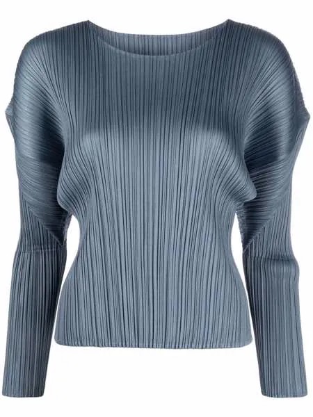 Pleats Please Issey Miyake плиссированная блузка Gusty