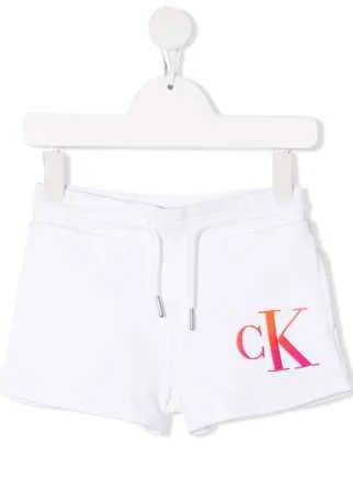 Calvin Klein Kids спортивные шорты с логотипом