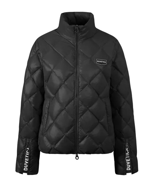 Стеганый пуховик с бриллиантами aw23 Duvetica, черный
