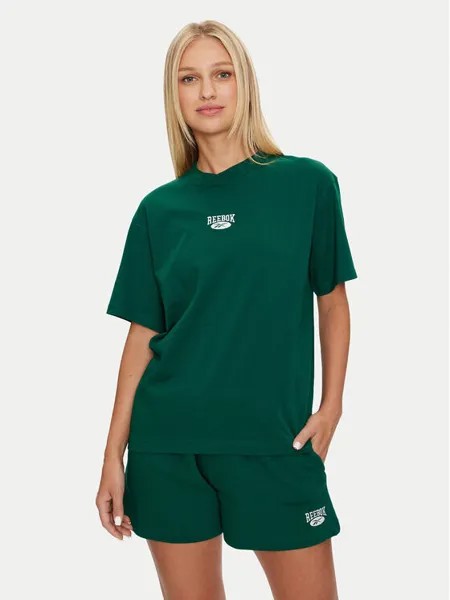 Футболка стандартного кроя Reebok, зеленый