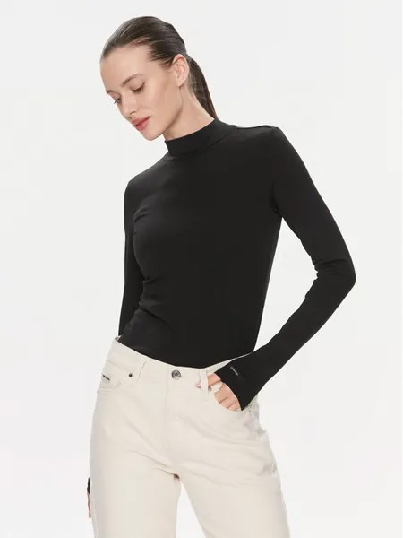 Узкая блузка Calvin Klein, черный