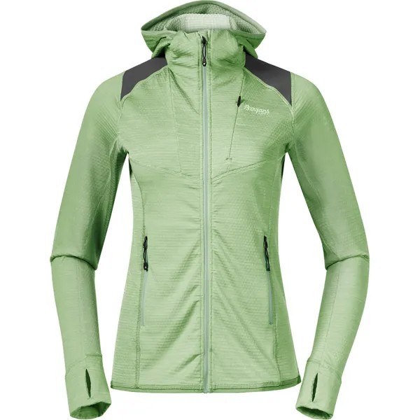 Женская куртка с капюшоном Rabot Active Mid Mid Bergans, зеленый