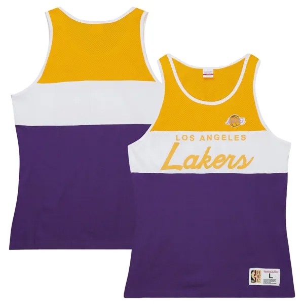 Мужская фиолетовая майка Mitchell & Ness Los Angeles Lakers со специальным рисунком