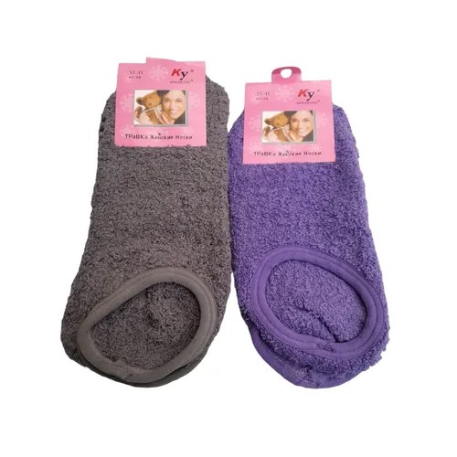 Подследники Soft, комплект, 2 пары, размер 37/41, фиолетовый, серый