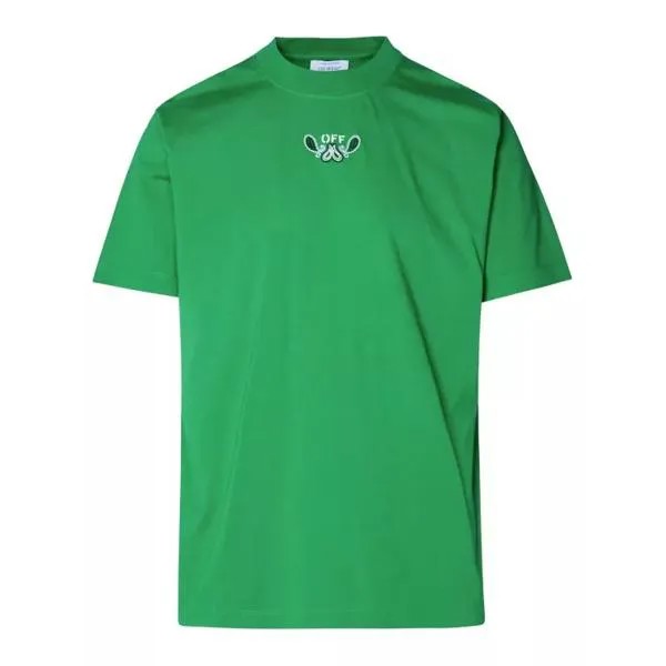 Футболка cotton t-shirt Off-White, зеленый