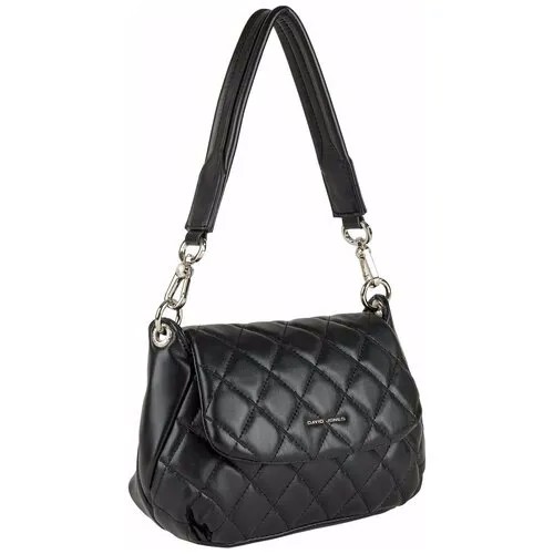 Сумка кросс-боди женская David Jones 6740-3DD-BLACK, черная