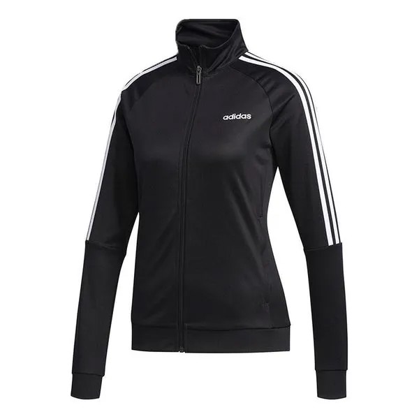 Куртка воротник стойка повседневная спортивная куртка Adidas, черный