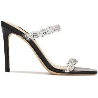 Женские шлепанцы Nine West Ziggle 3 с лакированными ремешками, туфли на каблуке BHFO 4576