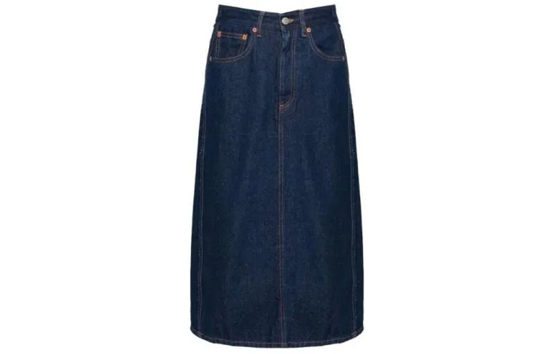 Джинсовое платье женское синее Mm6 Maison Margiela