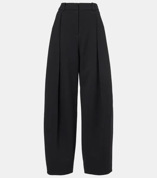 Широкие брюки Le Pantalon Paseo со складками Jacquemus, черный