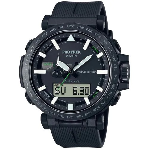 Наручные часы CASIO Pro Trek PRW-6621Y-1ER, черный, зеленый