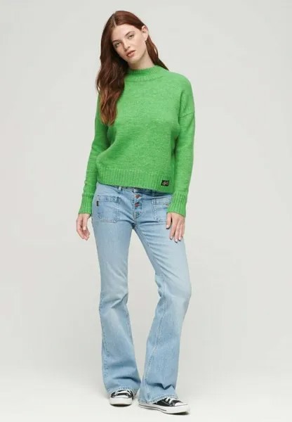 Свитшот Superdry ESSENTIAL MOCK NECK, цвет drop kick green