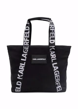 Karl Lagerfeld Kids сумка-тоут с нашивкой-логотипом