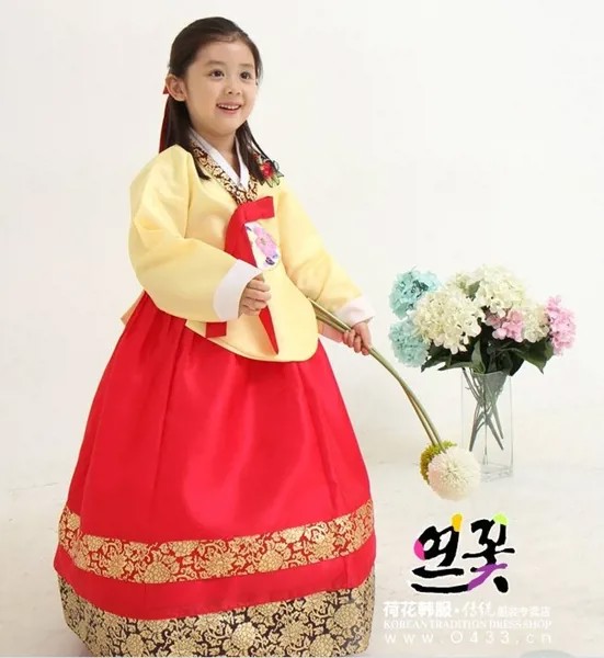 2019 Топ, традиционное корейское платье Hanbok для детей, платье Hanbok, костюм для сценического танца, платье для девочек Hallowen, подарки для косплея