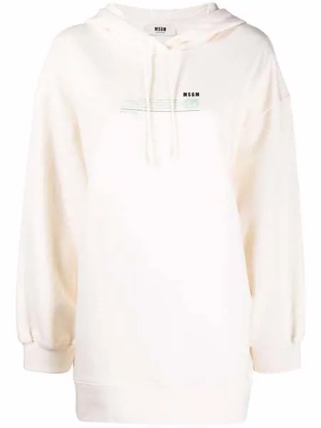 MSGM длинное худи с логотипом