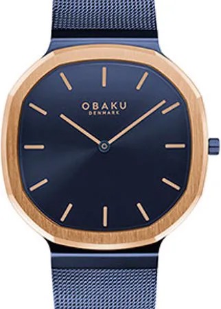 Fashion наручные  мужские часы Obaku V253GXSLML. Коллекция Oktant